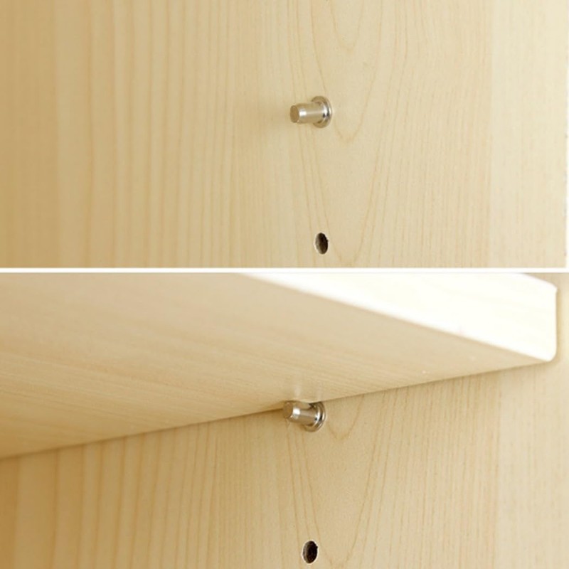 HappyHome 50 Piece Dowel Shelf Bracket, 0.2 inch (5 mm)