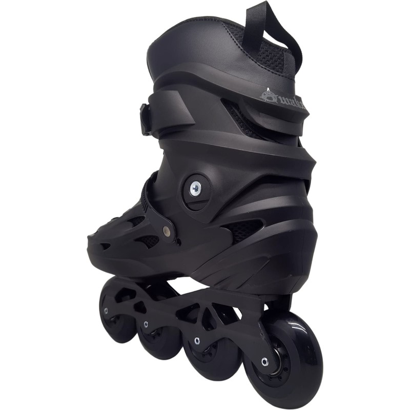 Awaken 4 Wheel Inline Skate Roller Blades (Black, 8)