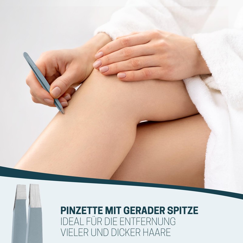 KLINGENHELD® Precise Tweezers Set with Hand-Cut Tips - Perfect for