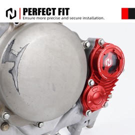 NICECNC Motorcycle Clear Oil Filtrar Cover Compatible with Honda XR650R 2000-2007,Aluminum,CNC-machined