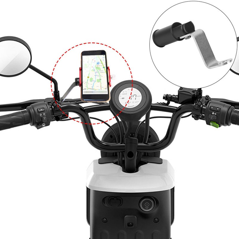 Motorcycle Bracket Adapter Handlebar Rearview Aluminum Mirror Fixed Holder