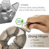 Round Weekly Pill Organizer, Non-Slip Silicone, Travel Pill Container 7