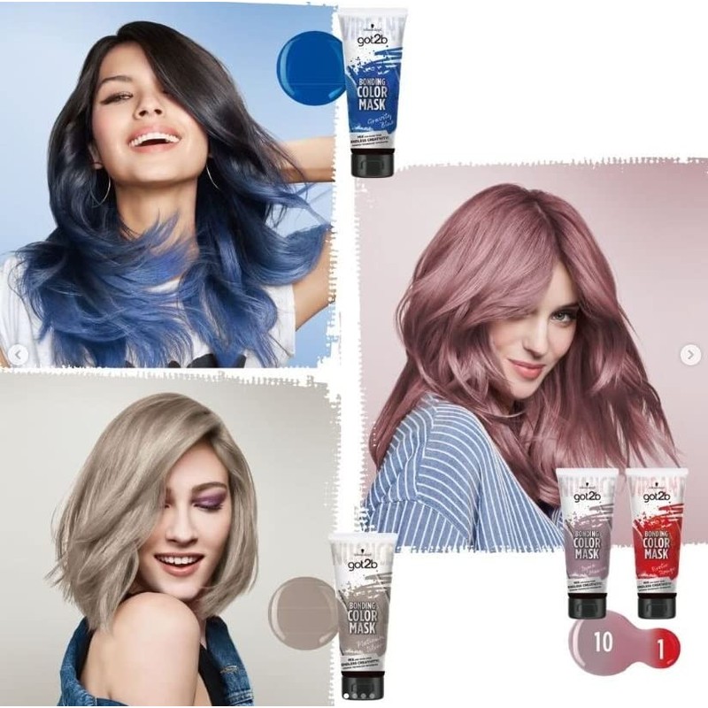 Schwarzkopf [got2b Bonding Color Mask] Exotic Rouge 6.3 oz (180
