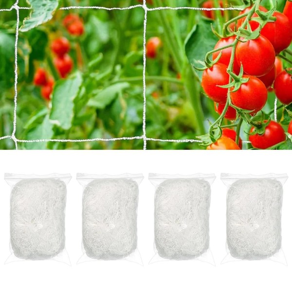 4 Pack-Garden Trellis Netting - 4 x 8 Ft Durable