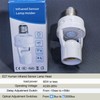 Uuhafsa PIR Motion Sensor Light Socket, E26/E27 Smart Lamp Bulb