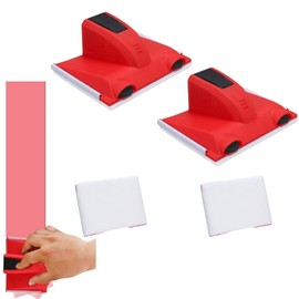 2pcs Paint Edger Tool for Cutting in,Cutting in Tools for Painting,Pai-Nt Edger,Multifunctional Latex Pain-Ting Flat Ed-Ger Pa-Ints Pads for Ceilings and Walls,Help You Apply Paint Evenly Straight