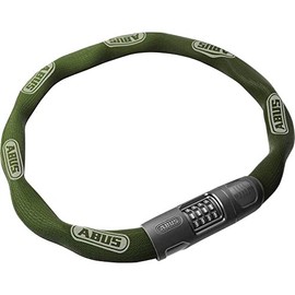 ABUS Chain Lock 8808C, Sturdy Combination Lock, Made of Specially Hardened Steel, Easy-to-Read Numbers with Cover, ABUS Security Level 9, Green