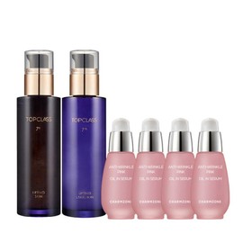 Charmzone Top Class 7th Generation Elasticity Basic 6-Piece Set (Skin, Emulsion, Anti-Wrinkle Serum, 4), * / 참존 탑클래스 7세대 탄력 기초 6종세트(스킨에멀전안티링클세럼4), *
