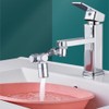 1080° Chrome Rotatable Faucet Extender Aerator w/Nozzle Adapters Swivel Sink