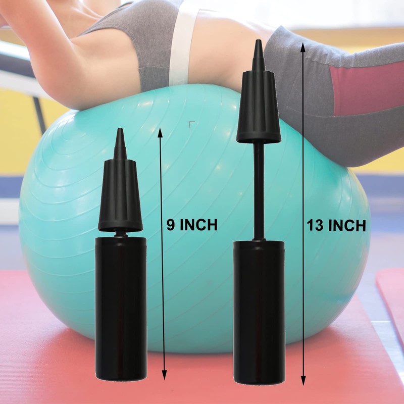 Hand Air Pump,Two-Way Hand Yoga Ball Pump, 9 Inch Double