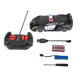 Remote Control Car 1/24 RC Police Car Electric Cop Car Toys for Kids Boys Gifts