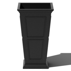 Veradek Fairmont Tall Plastic Planter - Large Outdoor Planter for Front Porch | Crack Resistant All-Weather Use | Classic Estate Design for Tall Plants, Flowers, Trees