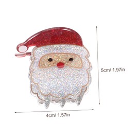 DECHOUS 4pcs Christmas Hair Clips Claw Festive Small Hair Accessories for Women Featuring Santa Snowman Christmas Tree and for Holiday Styling and Parties