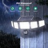 3000LM Solar Lights outdoor, 5 Adjustable Heads Solar Motion Sensor