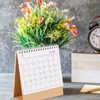Operitacx 2022 Simple Desk Calendar Minimalist Tabletop Agenda Organizer for