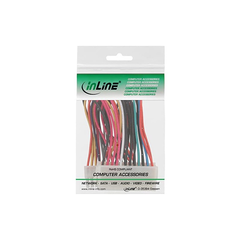 InLine® Mainboard cable, InLine®, ATX 24pin M/F, 0.2m