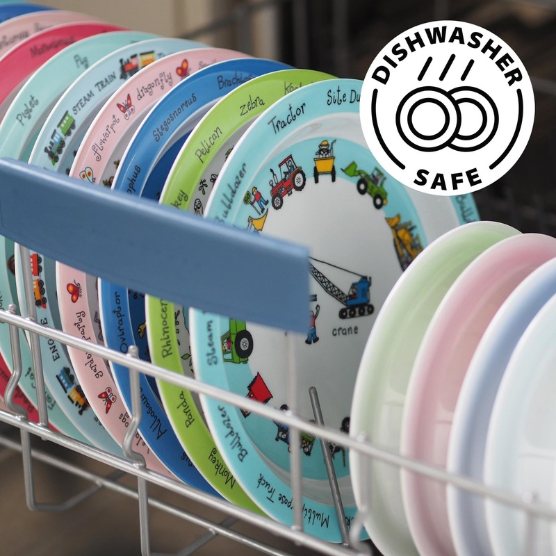 Tyrrell Katz Kids Jungle Printed Plate in Melamine - Dishwasher