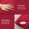 CJWLKJ 2Pcs Soft Faux Fur Throw Pillow Covers 18x18 -