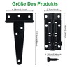 4 Pieces T Hinges, Heavy Duty T Shaped Hinges, T-shaped