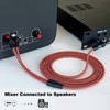 LiuTian Plated 6.35mm 1/4" High TRS Stereo Plug to Two