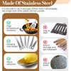 SIWOKJJO 6 Pcs Cooking Utensils Set, Stainless Steel Kitchen Utensils