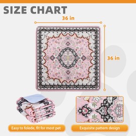 KOOLTAIL Washable Pee Pads for Dogs, 2 Packs 36*36in Reusable Super Absorbent Dog Whelping Training Pads, Crate Pads for Puppy Cages, Nonslip Waterproof Large Dog Mats for Floors Bed Playpen Sofa