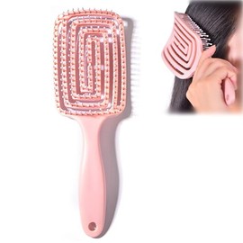 Cepillo de Pelo Curvado con Ventilacin con Fcil Desenredar, Peine para Desenredar el Cabello con Masaje del Cuero Cabelludo, Cepillo de Peinado...    