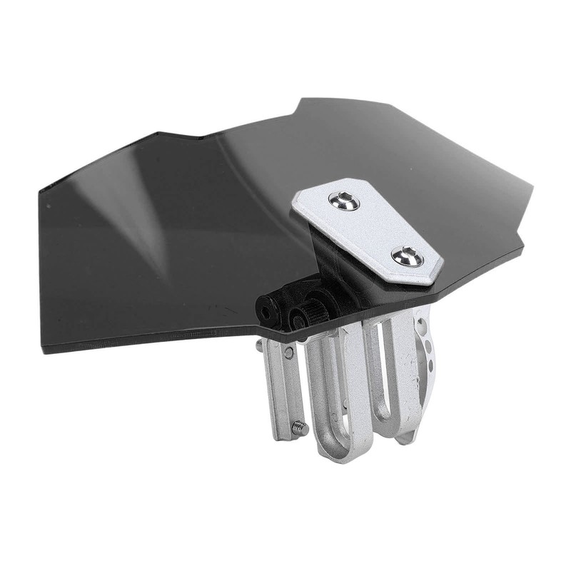 Motorcycle Windshield Acrylic Heightened Adjustable Clip On Wind Deflector Windscreen
