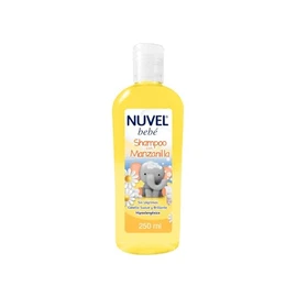Nuvel Shampoo para Bebé de Manzanilla 250 ml | Sin Lágrimas | Hipoalergénico | Con Extracto Natural de Manzanilla | Cabello Suave | Brillante y Fácil de Peinar | No Irrita Ojos ni Piel