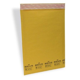 Ecolite #2 Size 8.5" X 12" Kraft Bubble Mailers Self Seal/ 100 Cs