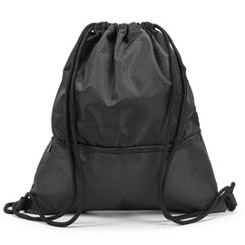 Drawstring Backpack, String Bag Drawstring Bag with Front Pocket, Draw String Backpack for Men Women, Waterproof Gym Bags Sports Backpack for Travel Beach Swimming Hiking