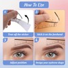 50Pcs Eyebrow Ruler, Disposable Eyebrow Stencils for Women Brow Mapping