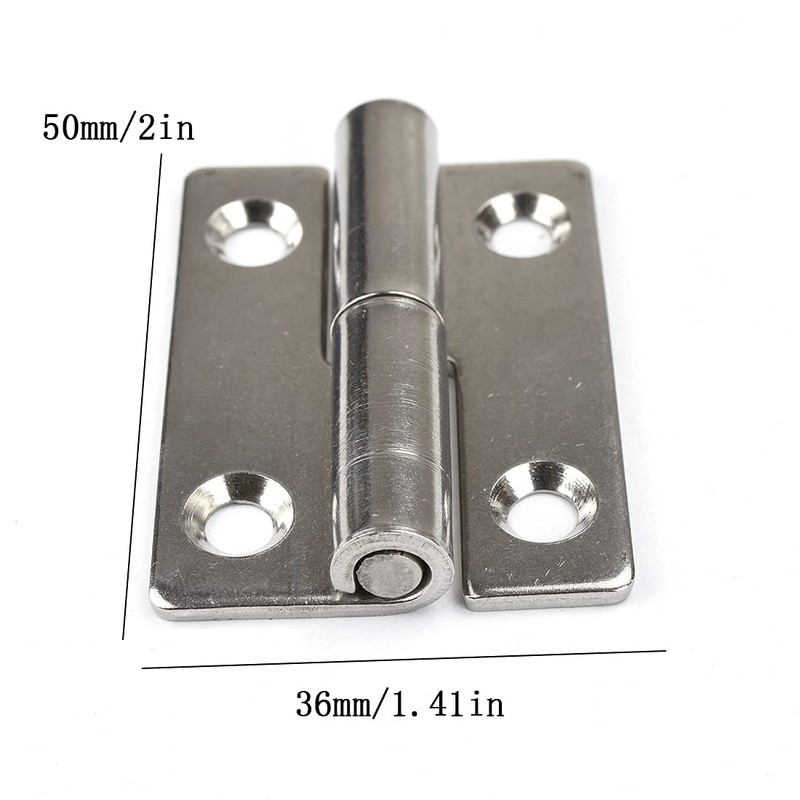 4Pcs 2-inch Long Steel Small Slip Joint Hinge,Lift Off Door