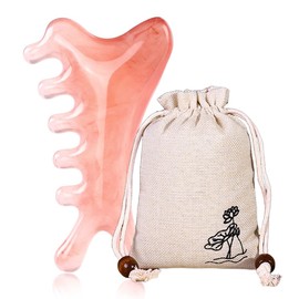 COYUN 1 Stück Massagekamm aus Harz mit breitem Zahn, Kopfmassage Harz Massage Kamm, Massaggio Cuoio Capelluto, Runder Zahnkamm Ermüdung lindert Akupunktmassagegerät Gua Sha Massagewerkzeug