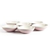 HomeVss Rock Ridge Speckled Stoneware Dinnerware Set (18pc Set, Pink
