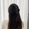 New Black Hair Claw Korean Simple Temperament Matte Hair Clips