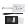 cdhgsh 1Set PU Leather Luggage Tag Bride Groom Passport Case
