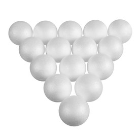 CCINEE White Foam Balls 7cm Styrofoam Balls for DIY Crafts Projects Chritmas Ornaments, Pack of 15