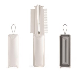 Self Cleaning Slicker Brush Dog Cat Bunny Pet Grooming Shedding Brush Pet Massaging Tool Suitable Easy to Remove Loose Undercoat for Pets with Long or Short Hair