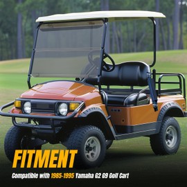 KUAFU Tinted Windscreen Compatible with 1985-1995 Yamaha G2 G9 Golf Cart Windshield Fold Down