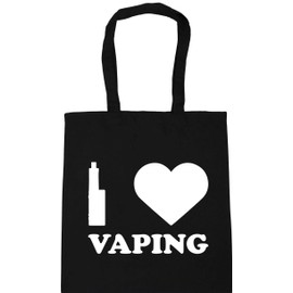 Hippowarehouse I Love Vaping Tote Shopping Gym Beach Bag 42cm x38cm, 10 litres