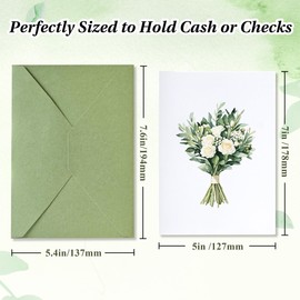 Wedding Card for Bride and Groom-Elegant Bridal Shower & Engagement Card, Congratulations Greeting Card for Bride to Be, Wedding Gifts for Couples (Bridal Bouquet)