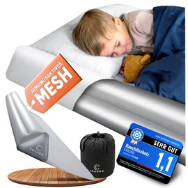 CHILDOO Inflatable Fall Protection Bed Travel for Children and Babies - Bed Rail Fall Protection for Box Spring Bed 200 cm - Bed Safety Gate Children's Bed Parent's Bed - Portable Fall Protection Bed Fall Protection