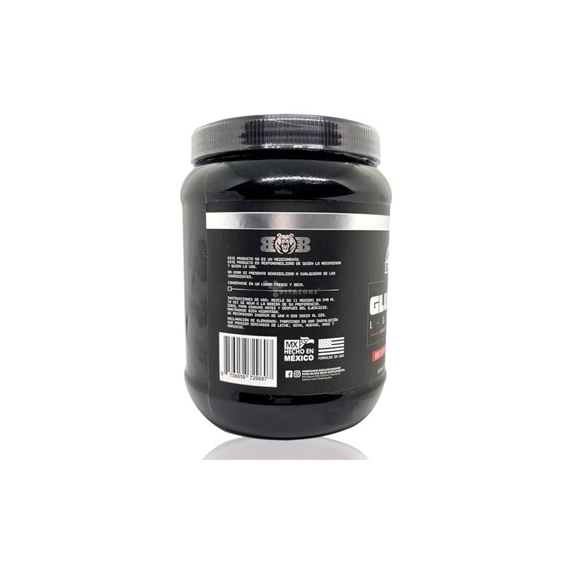 Glutamina 1 kg Sin sabor 200 serv Blackbear Postentreno