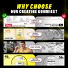 URDRU 180 Count -2 Pack Creatine Monohydrate Gummies for Men