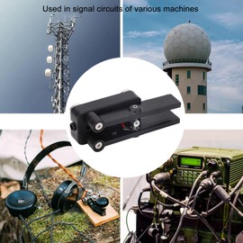 Morse Code Telegraph Key, Double Paddle Telegraph Key with 3.5mm Interface Cable Magnetic Base Morse Code Portable CW Keyer Experiment Kit for Physical Experimental Teaching