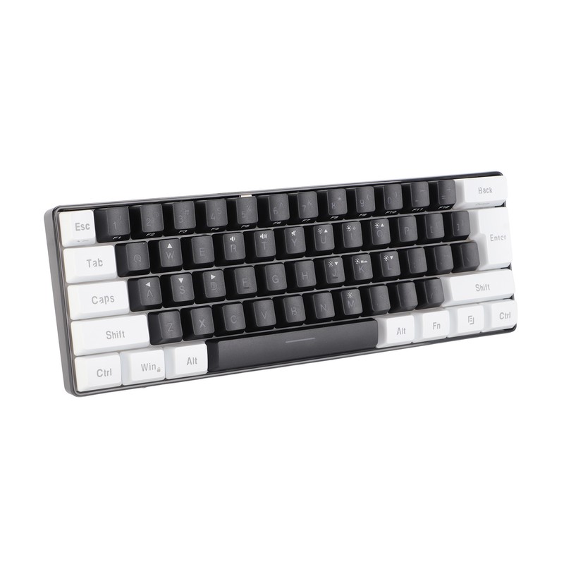 G61 Mini RGB Keyboard LED Backlight 61 Keys Ergonomic Mechanical
