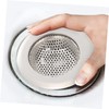 Operitacx 3Pcs Stainless Steel Sink Strainer Clogging Kitchen Filter with
