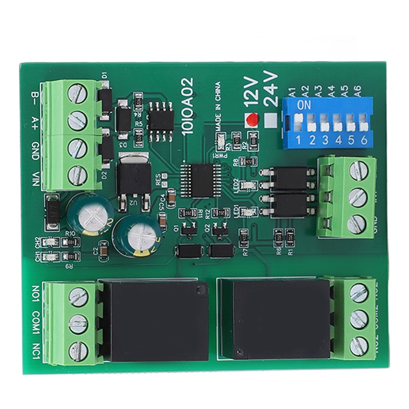Relay Module 2 Channel RS485 Control Board Switch Controller DC