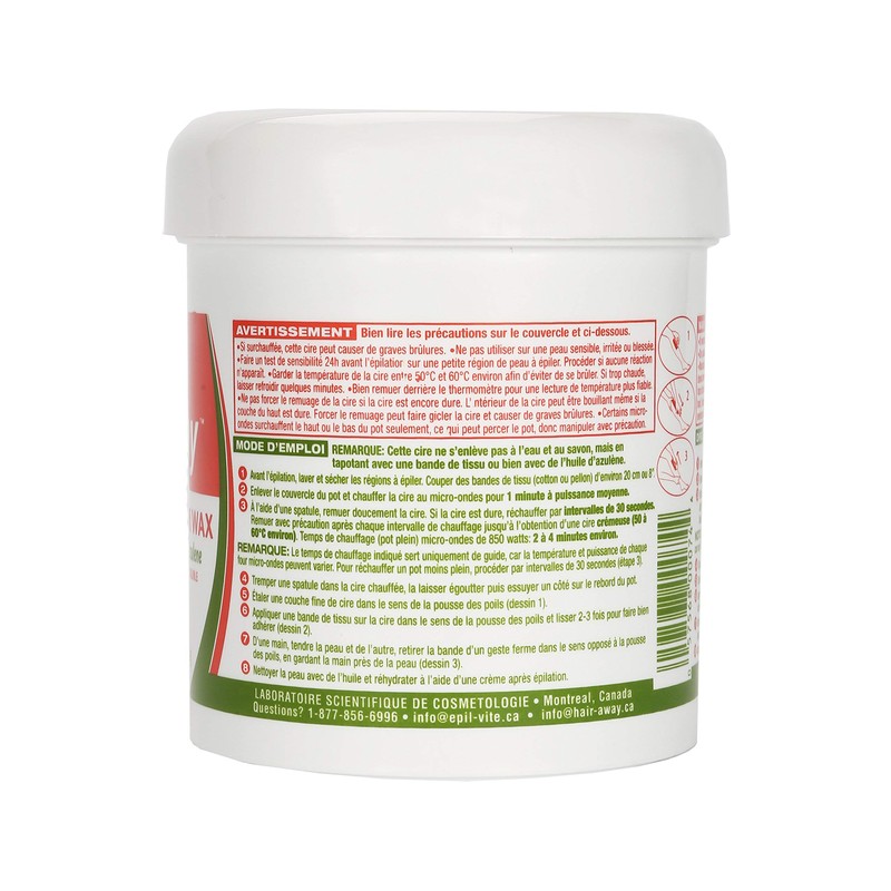 Epil-Vite/Hair Away - Lukewarm Wax Vitamin E and Azulene, 454